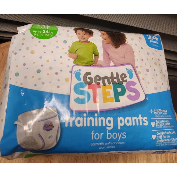 Toddler Boys Bundle – Dinosaur Backpack & Gentle Steps Training Pants (2T–3T) - Picture 2 of 7